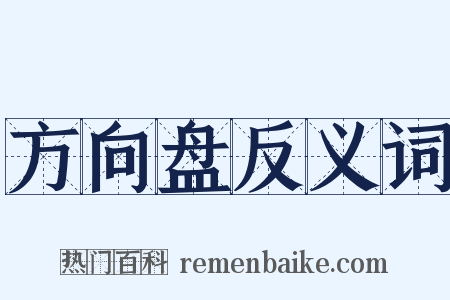 方向盘反义词是什么意思的图片